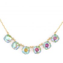 Large Stone Crystal Bracelet - Paradise Shine and Gold - Catherine Popesco