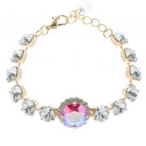Lisa Marie Jewelry 8mm Swarovski Crystal Tennis Bracelet - Rose AB