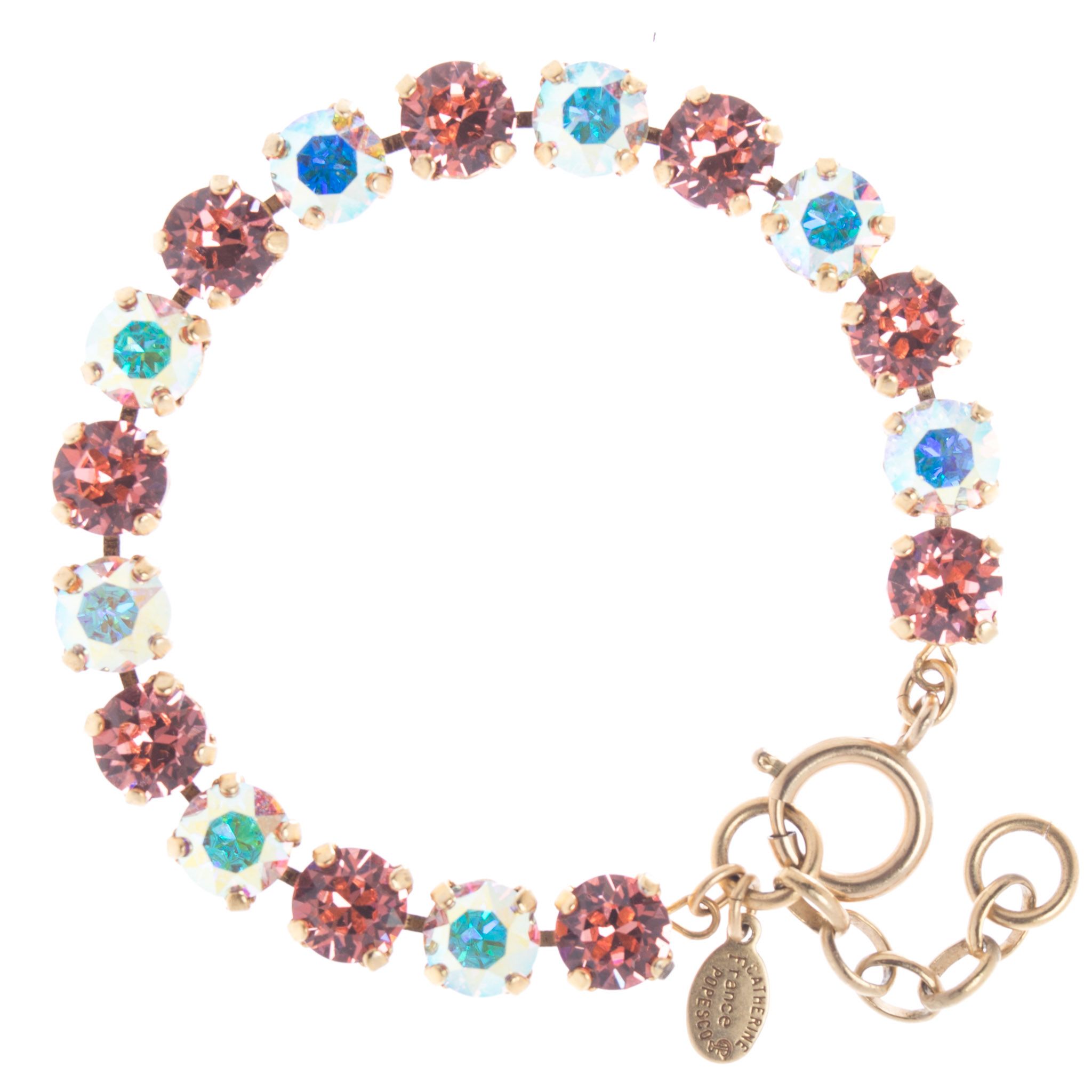 Catherine Popesco Crystal Tennis Bracelet - Pink & AB Combo