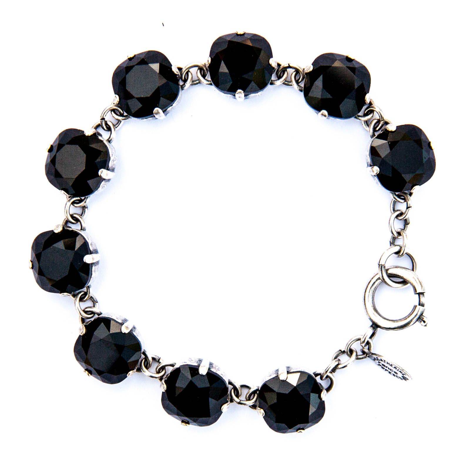 black and crystal bracelet