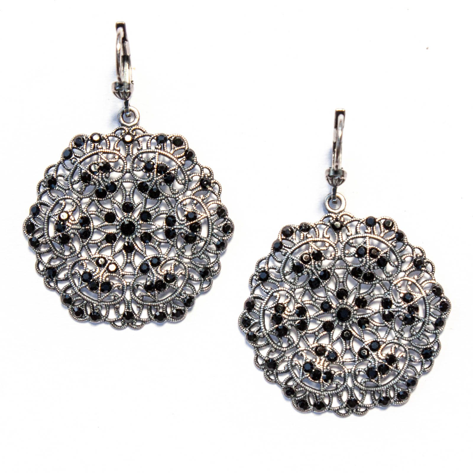 Small LV silver earrings
