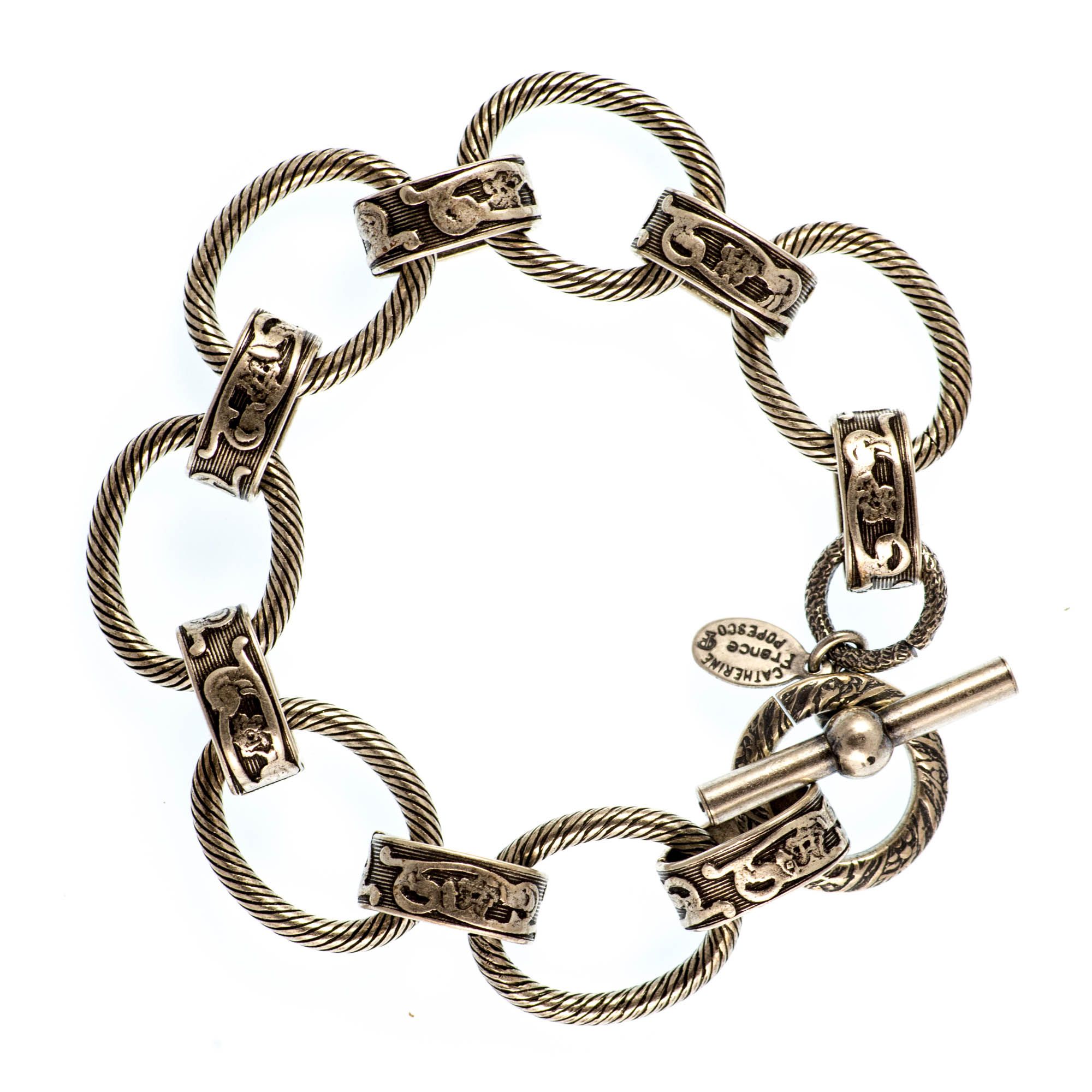 Catherine Popesco Thick Silver Large Loop Bracelet