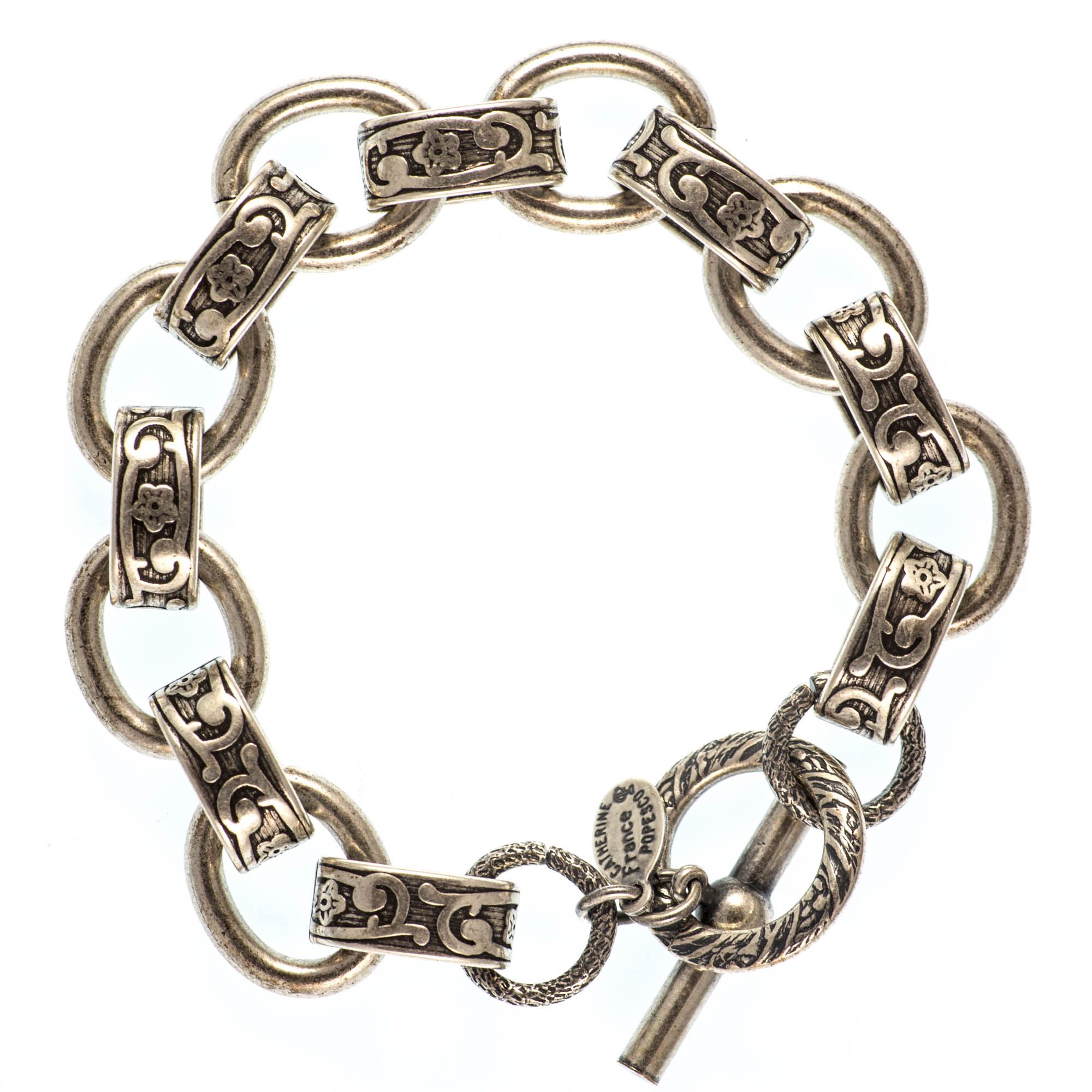 Catherine Popesco Thick Silver Loop Bracelet