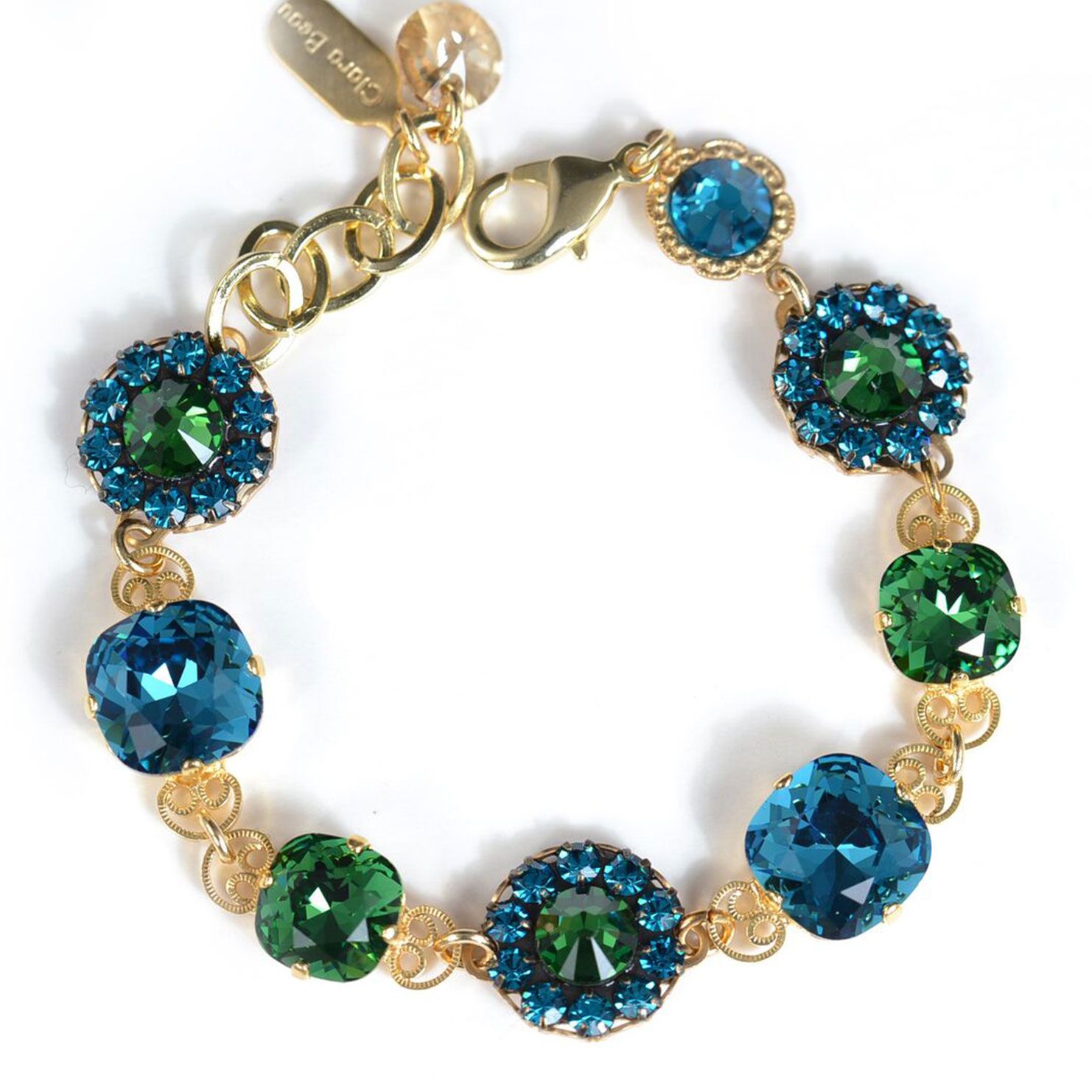 Clara Beau Jewelry Spring Gold Teal 