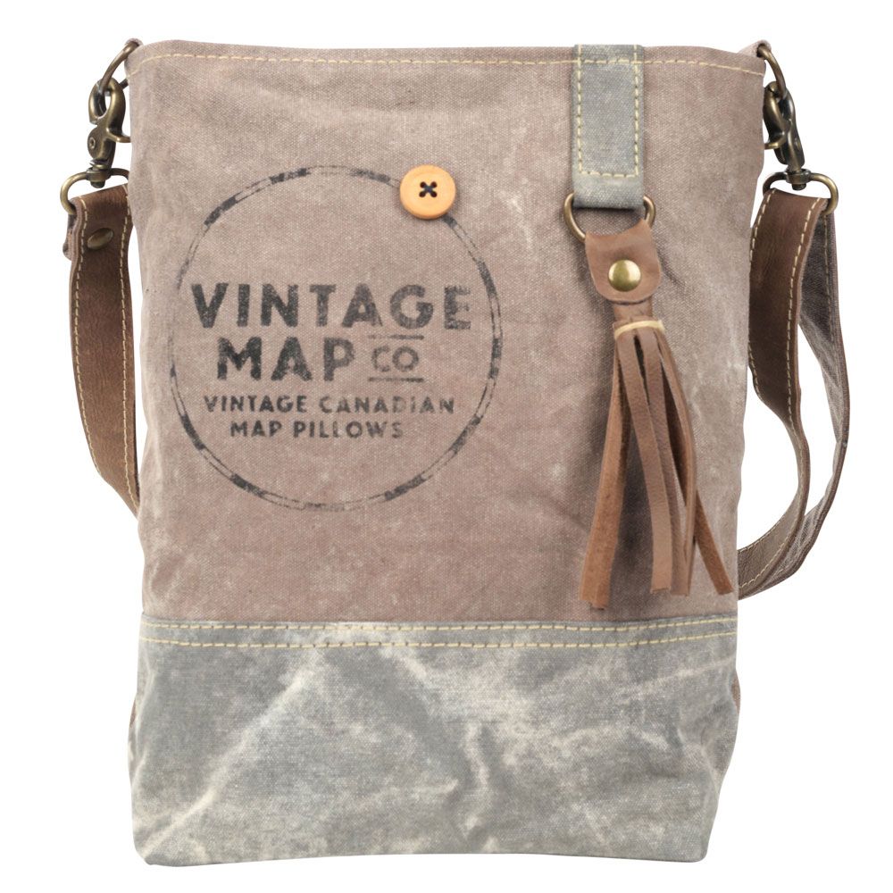 Canvas Crossbody Bag - Vintage Side Bag
