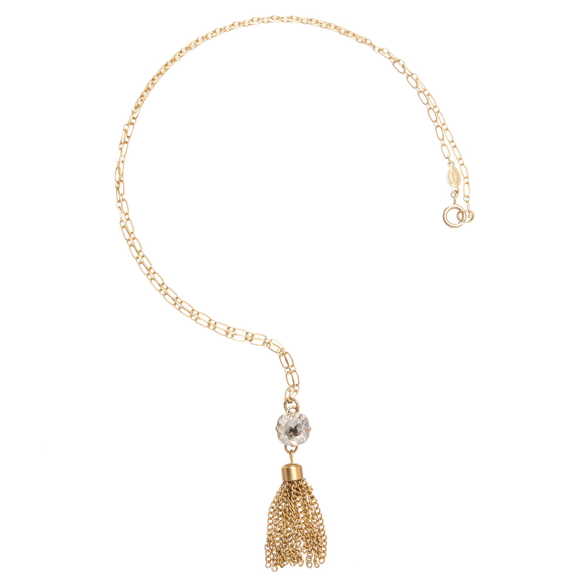 Large Stone Crystal Bracelet - Ultra Blush and Gold - Catherine Popesco