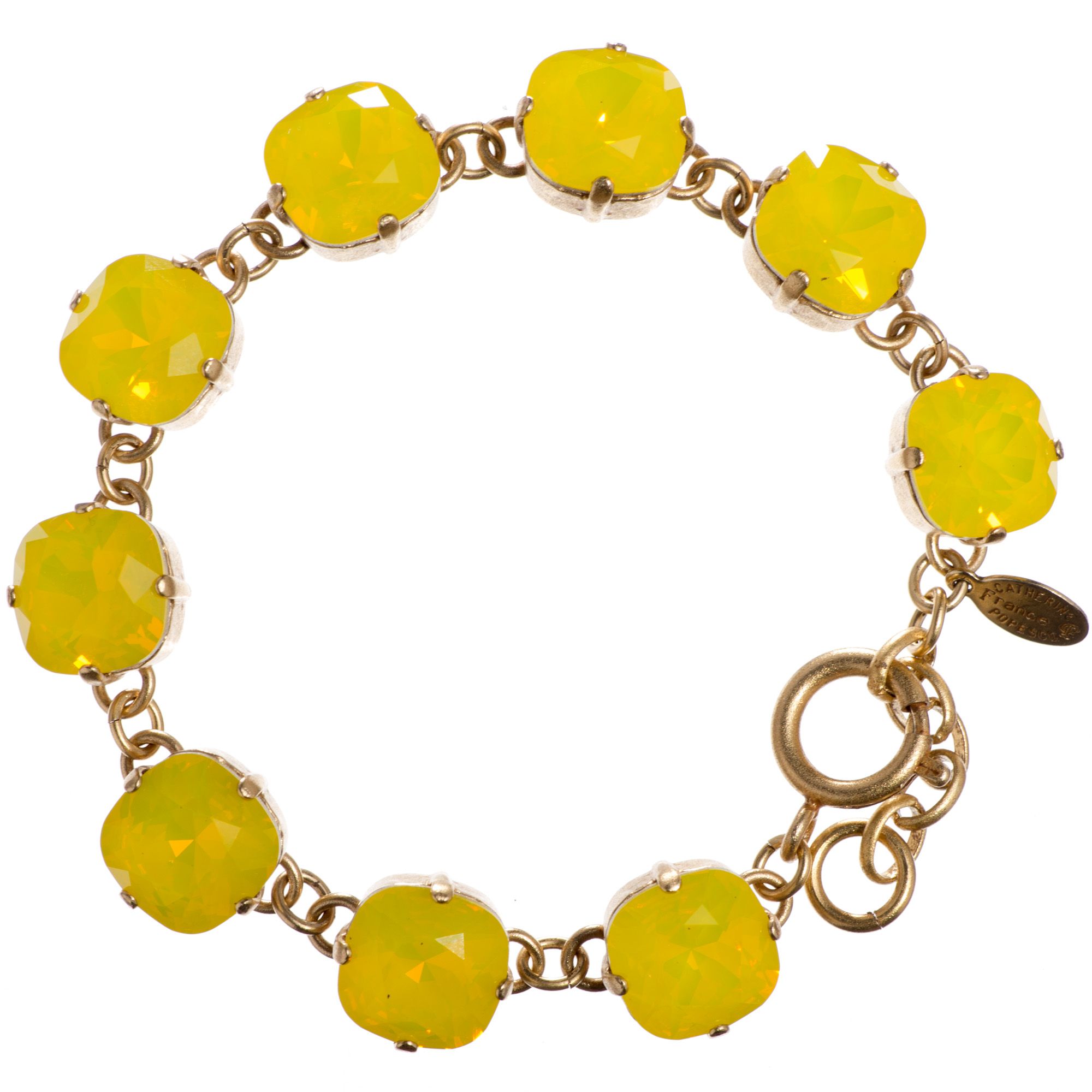 yellow crystal bracelet