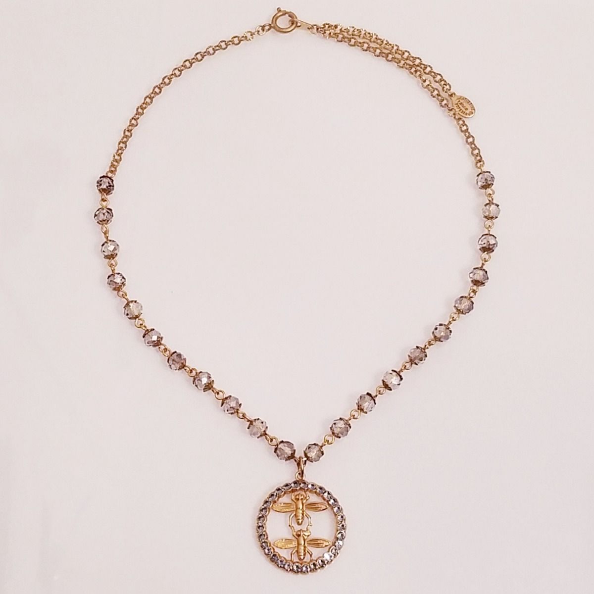 Avon BIRTHSTONE Crystal Circle Necklace Silver 17